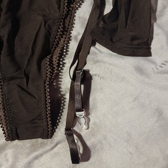 Frederick's of Hollywood Women's Lola Lee Sheer Mesh Long Sleeve  Teddy - Picture 3 of 6